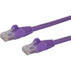 Startech 75Ft Cat6 Ethernet Cable Purple Snagless Gigabit 100W Poe Utp 650Mhz Ca N6PATCH75PL