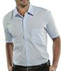 Beeswift Classic Shirt Short Sleeve Sky Blue Size 17.5 CSSSB17.5