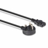 Lindy 1M  3 Pin Plug To Iec C13 Mains Power Cable Black 1 M Power Plug Type G 30432