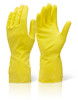 Beeswift Household Medium Weight Gloves Yellow Size L HHMWL