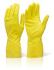 Beeswift Household Medium Weight Gloves Yellow Size L HHMWL