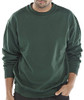 Beeswift Polycotton Sweatshirt Bottle Green Size L CLPCSBGL