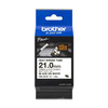Brother HSE-251E 21mm Black on White Heat Shrink Tube HSE251E