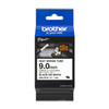 Brother HSE-221E 9mm Black on White Heat Shrink Tube HSE221E