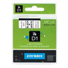 Dymo 43613 6mm x 7m Black on White Tape 43613