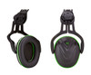 Msa V-Gard Helmet Mounted Ear Defenders Snr28 Green MSA10190356