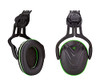 Msa V-Gard Helmet Mounted Ear Defenders Snr28 Green MSA10190356