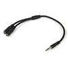 Startech 3.5Mm Audio Extension Cable Slim Audio Splitter Y Cable And Headphone E MUY1MFFS