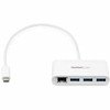 Startech 3 Port Usb C Hub With Gigabit Ethernet Usb-C To 3X Usb-A Usb 3.0 White HB30C3A1GEA