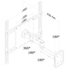 Neomounts FPMA-W960 Monitor/Tv Mount Wall 23-52" Full Motion. Maximum Weight Cap FPMA-W960