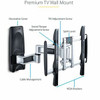 Startech Articulating Tv Wall Mount Vesa Wall Mount Tv Bracket for 65 "/99Lb/Cur TV-WALL-MOUNT-65FS