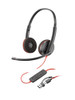 Hp Poly Blackwire 3220 Usb-C Headset +Usb-C/A Adapter Bulk 8X2J9A6