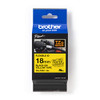 Brother TZEFX641 Black on Yellow TZEFX641