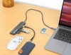 Manhattan Usb-C Dock/Hub With Card Reader Ports X5: Hdmi Usb-A X2 And Usb-C X2 W 190442