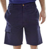 Beeswift Cargo Pocket Shorts Navy Blue Size 32 CLCPSN32