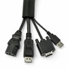 Startech 15' 4.6M Cable Management Sleeve/Wrap Flexible Cable Manager Expandable WKSTNCM2
