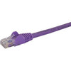 Startech 5M Cat6 Ethernet Cable Purple Snagless Gigabit 100W Poe Utp 650Mhz Cate N6PATC5MPL