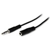 Startech 1M Slim 3.5Mm Stereo Extension Audio Cable M/F Mini-Phone for Audio Dev MU1MMFS