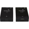 Startech 1 Port Usb 2.0 Over Cat5 Or Cat6 Extender Kit 165Ft 50M Usb Extender Us USB2001EXTV