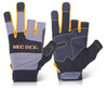 Mecdex Work Passion Tool Mechanics Gloves Grey / Gold Size L MECDY-714L