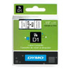Dymo 45017 12mm x 7m Black on Red Tape 45017