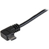 Startech 1M 3 Ft Right Angle Micro-Usb Charge-And-Sync Cable M/M Usb 2.0 A To Mi USBAUB1MRA