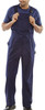 Beeswift Cotton Drill Bib And Brace Navy Blue Size 46 CDBBN46