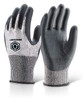 Beeswift Micro Foam Nitrile Cut Level B Gloves Black Size S KS3S