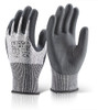 Beeswift Micro Foam Nitrile Cut Level B Gloves Black Size S KS3S