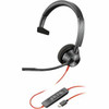 Hp Poly Hp Poly Blackwire 3310 Monaural Usb-C Headset +Usb-C/A Adapter. Product 8X215AA