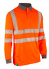 Beeswift Envirowear Hi-Vis Long Sleeve Recyclable Polo Shirt Orange Size 3XL EWCPKLSOR3XL