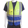 Beeswift Hi-Vis Two Tone Executive Id Vest Saturn Yellow / Royal Size L HVWCTTSYRL