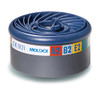 Moldex 9800 A2B2E2K2 Gas Filter for Series "7000 Plus 9000" Easy Lock - White (8-Piece) MOL9800
