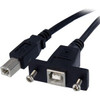 Startech 3 Ft Panel Mount Usb Cable B To B F/M Cable for Storage Enclosure Hard USBPNLBFBM3