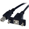 Startech 3 Ft Panel Mount Usb Cable B To B F/M Cable for Storage Enclosure Hard USBPNLBFBM3