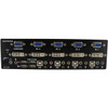Startech 4 Port Dvi Vga Dual Monitor Kvm Switch With Audio & Usb Hub 4 Port SV431DDVDUA