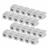 Startech Cat6 Keystone Jack 24-Pack Rj45 Ethernet Keystone Jacks Utp Cat6 Wall J C6KEY110180WH24PK