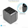 Startech Travel Usb Wall Charger 2 Port Black Universal Travel Adapter Internati USB2PACBK