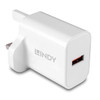 Lindy 18W Usb Type A Charger Indoor Ac White 73415