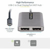 Startech Usb-C To Dual Displayport 1.4 Adapter Usb Type-C Multi-Monitor Mst Hub MST14CD122DP