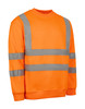 Beeswift Essential Sweatshirt Hi-Vis Jumper Orange Size L BSSENORL