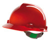 Msa V-Gard Safety Helmet Red MSAGV131RE