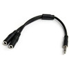 Startech Headset Adapter for Headsets With Separate Headphone / Microphone Plugs MUYHSMFF