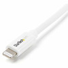 Startech 2M 6Ft Long White Apple?�?� 8-Pin Lightning Connector To Usb Cable for USBLT2MW