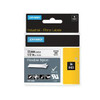Dymo 18488 12mm x 3.5m Black On White Flexible Nylon Tape 18488