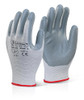 Beeswift Nitrile Foam Nylon Gloves Grey Size 10 NFNG10