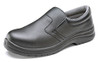 Beeswift Micro-Fibre Slip On Shoe S2 Black Size 7 CF83307