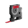 Dymo 40917 9mm x 7m Black on Red Tape 40917