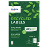 Avery LR7163-15 Recycled Address Labels 100 sheets - 14 Labels per Sheet LR716315