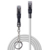 Lindy 2M Cat.6A S/Ftp Locking Network Cable Grey. Cable Length: 2 M Cable Standa 47604